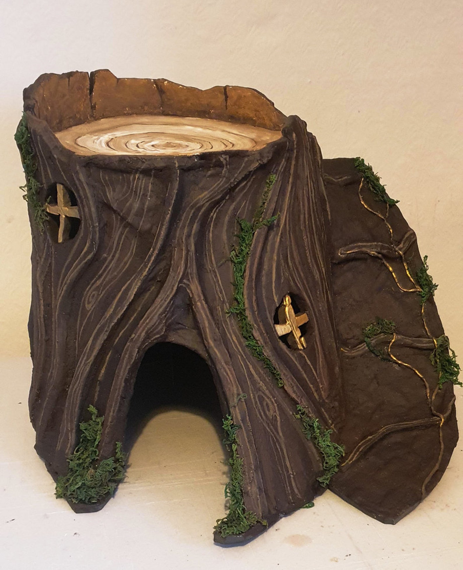 Fairytale Tree Stump Reptile Hide Bearded Dragon Snake Bespoke Etsy