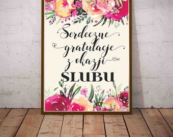 Polish Wedding Wishes Polish Wedding Blessing Newlyweds Etsy