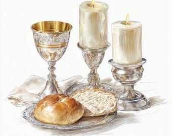 8 Shabbat Set Clipart Jewish Candles Digital Watercolor Printable Paper Craft Junk Journal High Quality PNGs Commercial Use Instant Download