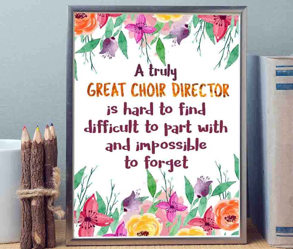Choir Director Gift A truly great choir director is hard to Etsy