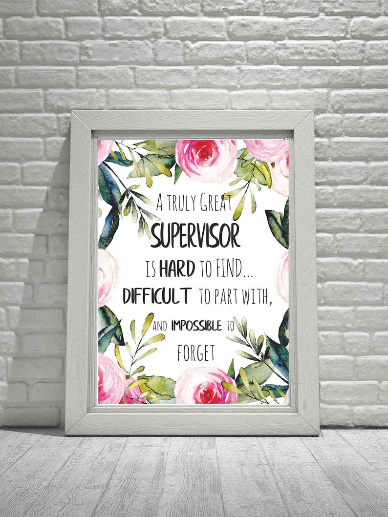 Supervisor Thank You Gift Supervisor Farewell Gift Etsy