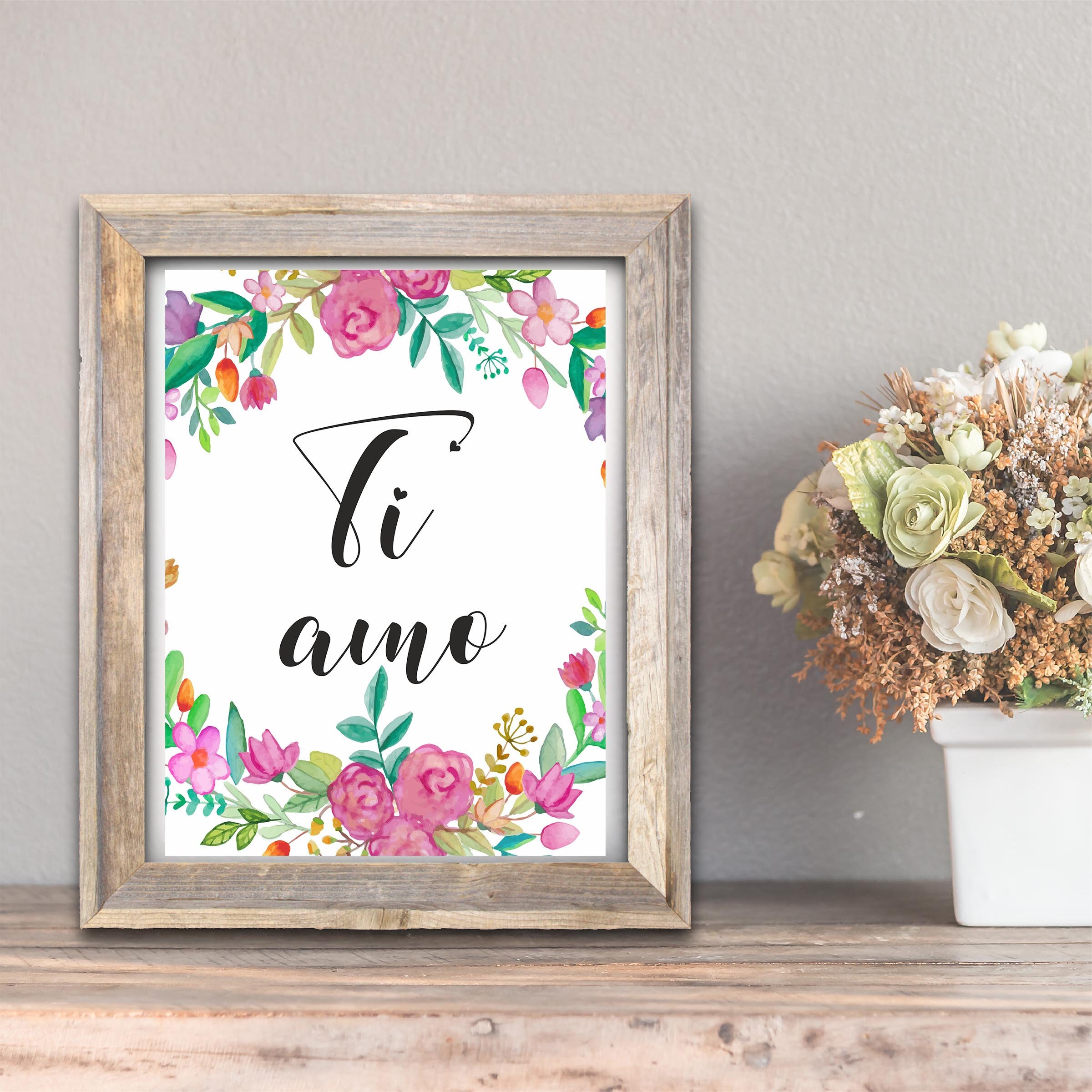 Ti Amo Quote Italian Quote Love Italian Gift Instant Quotes Etsy