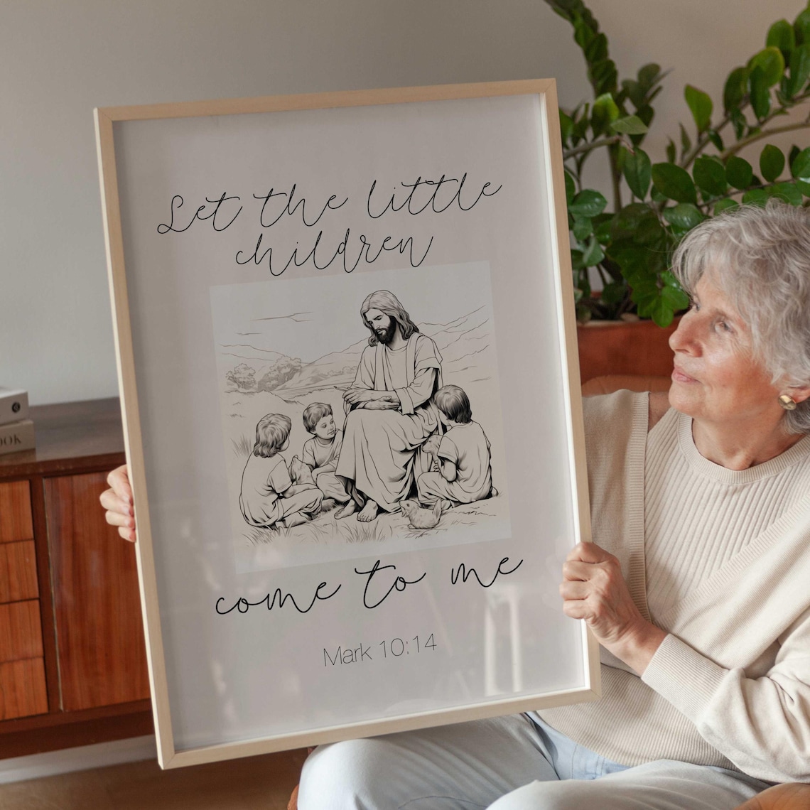 Mark 10:14, Let the Little Children Come to Me Christian Nursery Decor ...