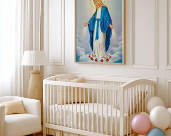Our Lady Virgin Mary Immaculate Heart of Virgin Mary Wall Art