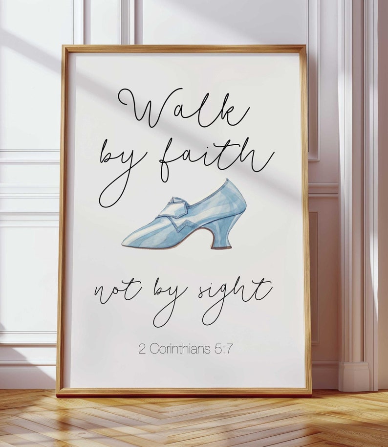 2 Corinthians 5:7 Girly Bible Verse Walk by Faith Not by Sight ...