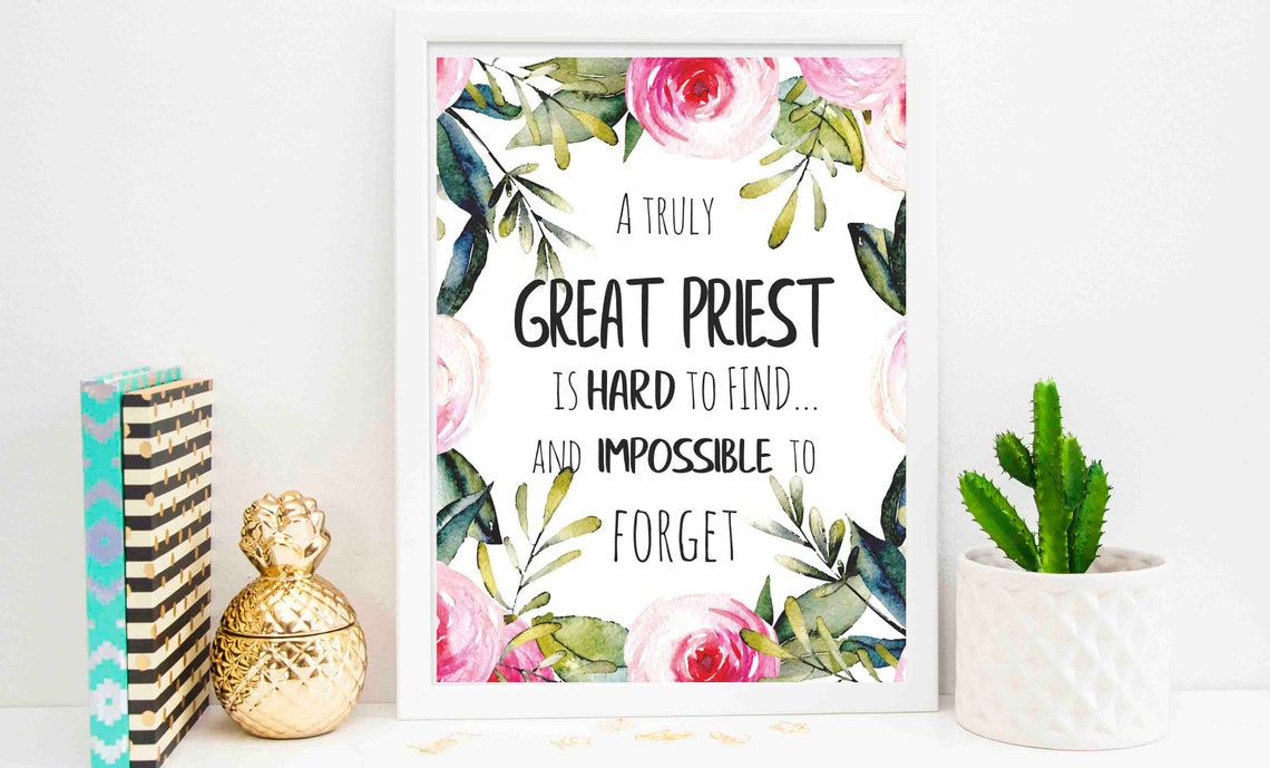 Priest Thank You Priest Gift Priest Appreciation Gift Priest Etsy