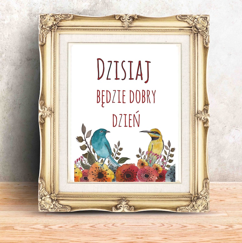 From Poland Today is a good Day Polish Language Polish Sayings Etsy 日本