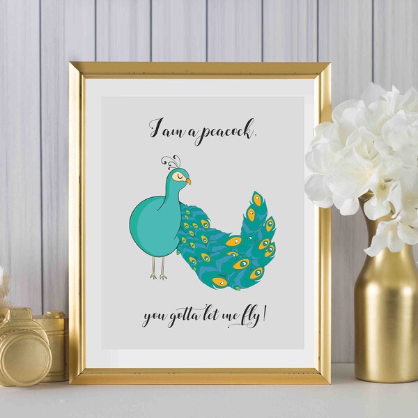 Peacock I Love Etsy