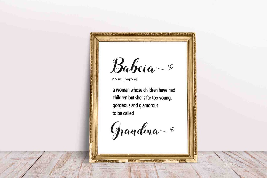 From Poland Polish Print Polish Grandma Gift Polish Grandmother Polish
