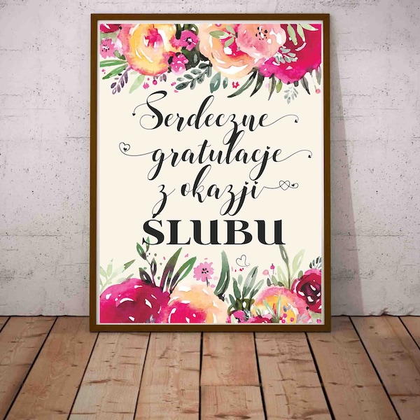 Polish Wedding Cards Etsy UK