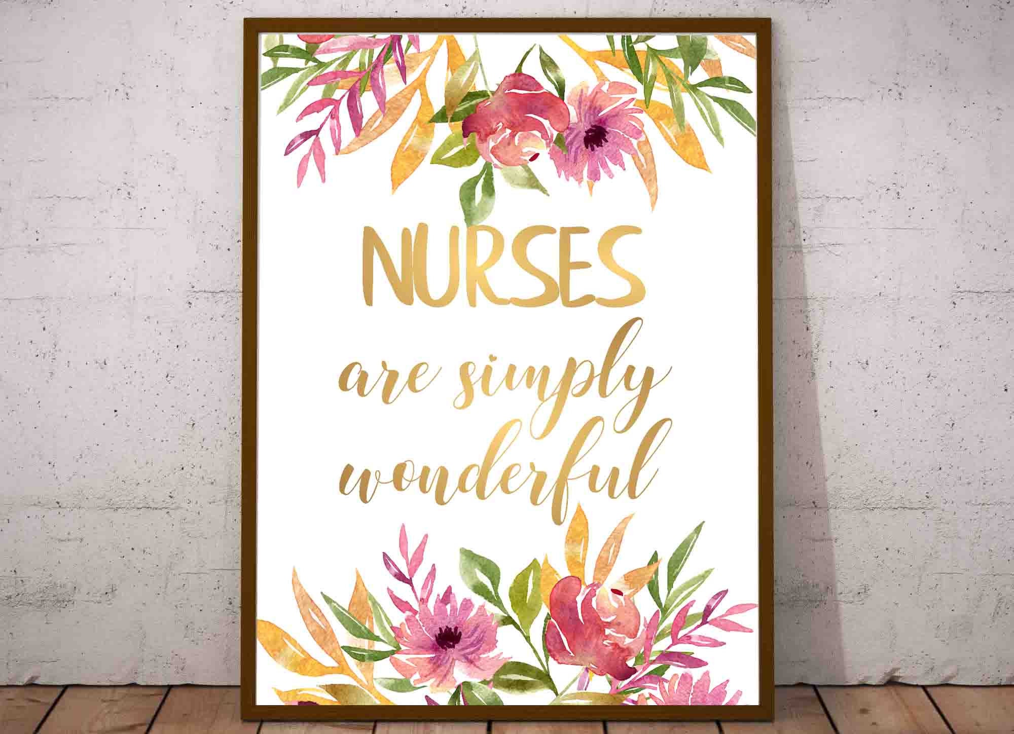 Nurses Printable Nurses Poster Nurses Art Nurses Week Gift - Etsy