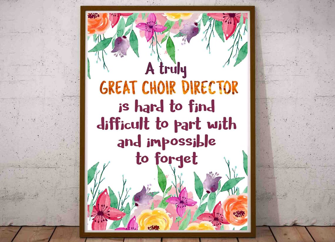 Choir Director Gift A truly great choir director is hard to Etsy
