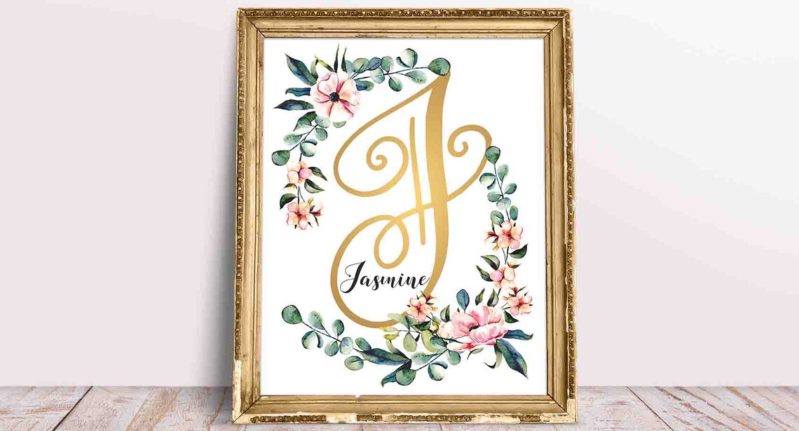 Jasmine Name Jasmine Newborn Jasmine Baby Shower Baby Girl Etsy