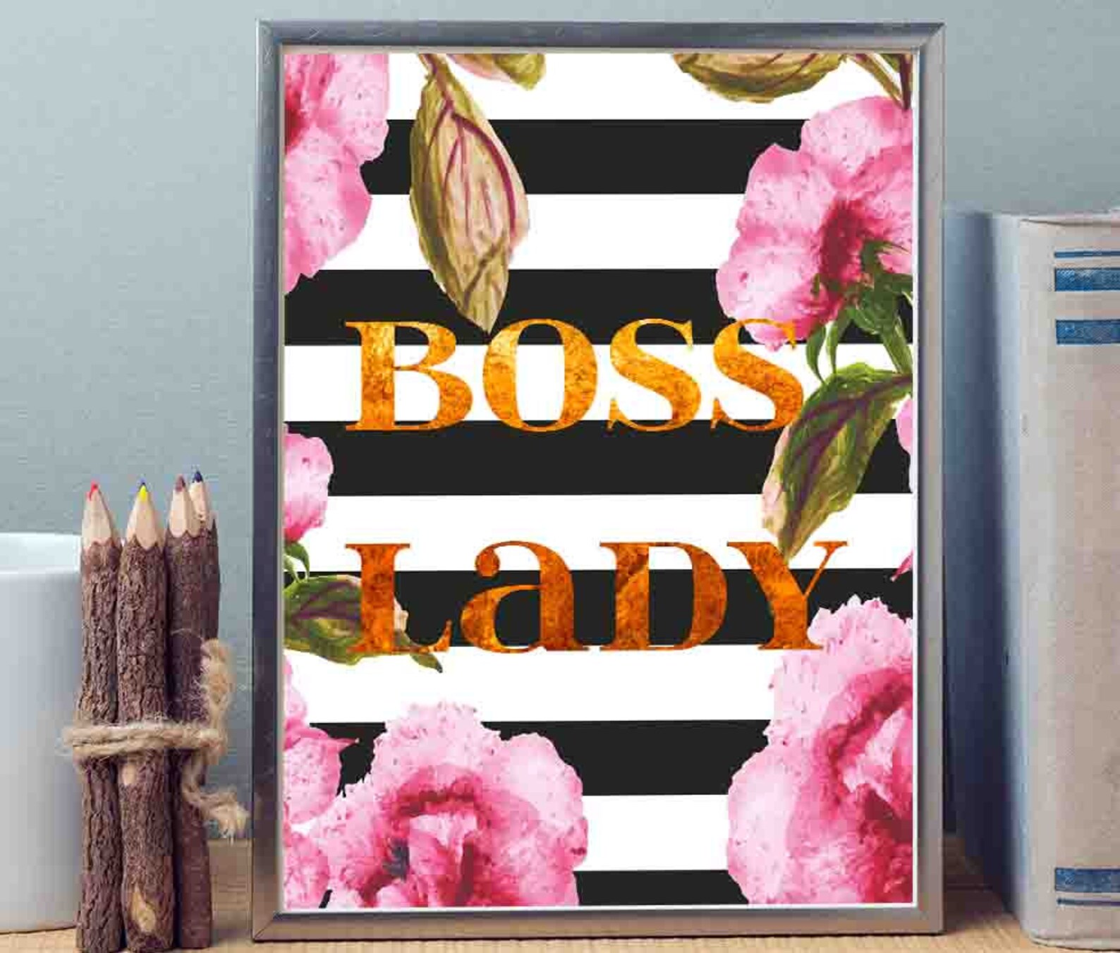 Boss Lady Printable Boss Lady Wall Art Bosses Day, Boss Lady Office