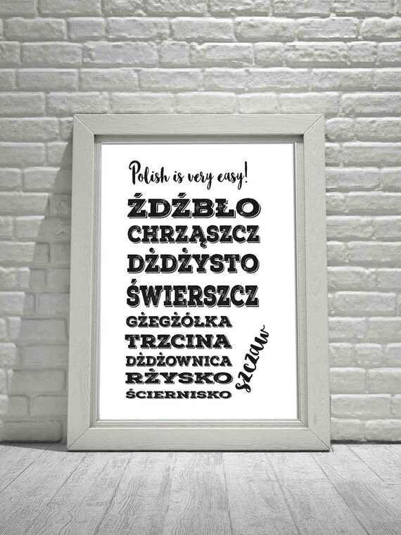 Polish Language From Poland Gift Polish Sayings Polish Phrases Etsy