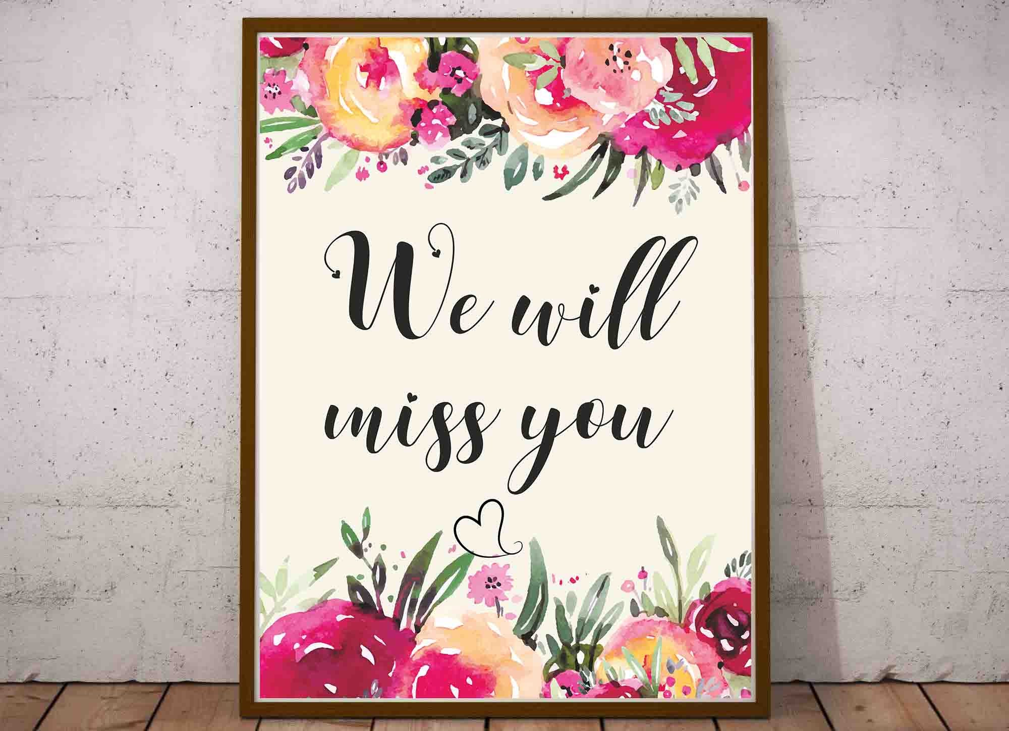 Farewell Party Decorations Jumbo Farewell Greeting Card Goodbye Card Guest Book We Will Miss You Gifts for Office Women Coworker Retirement Going Away Party Suppiles 14 x 22 Inches 
