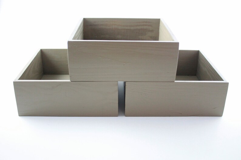 Wood Box 10 X 10 X 4 Handmade Wood Box Wedding Decor Etsy