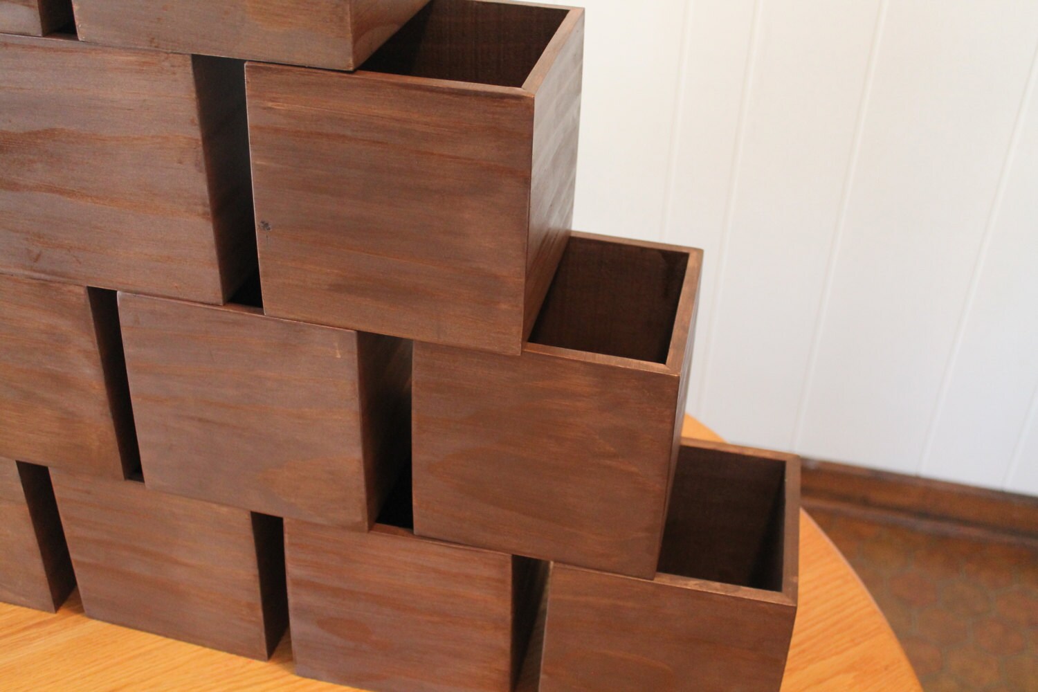 Wood Box 6x6x6 Handmade Wedding Centerpieces Flower Planter Etsy Canada