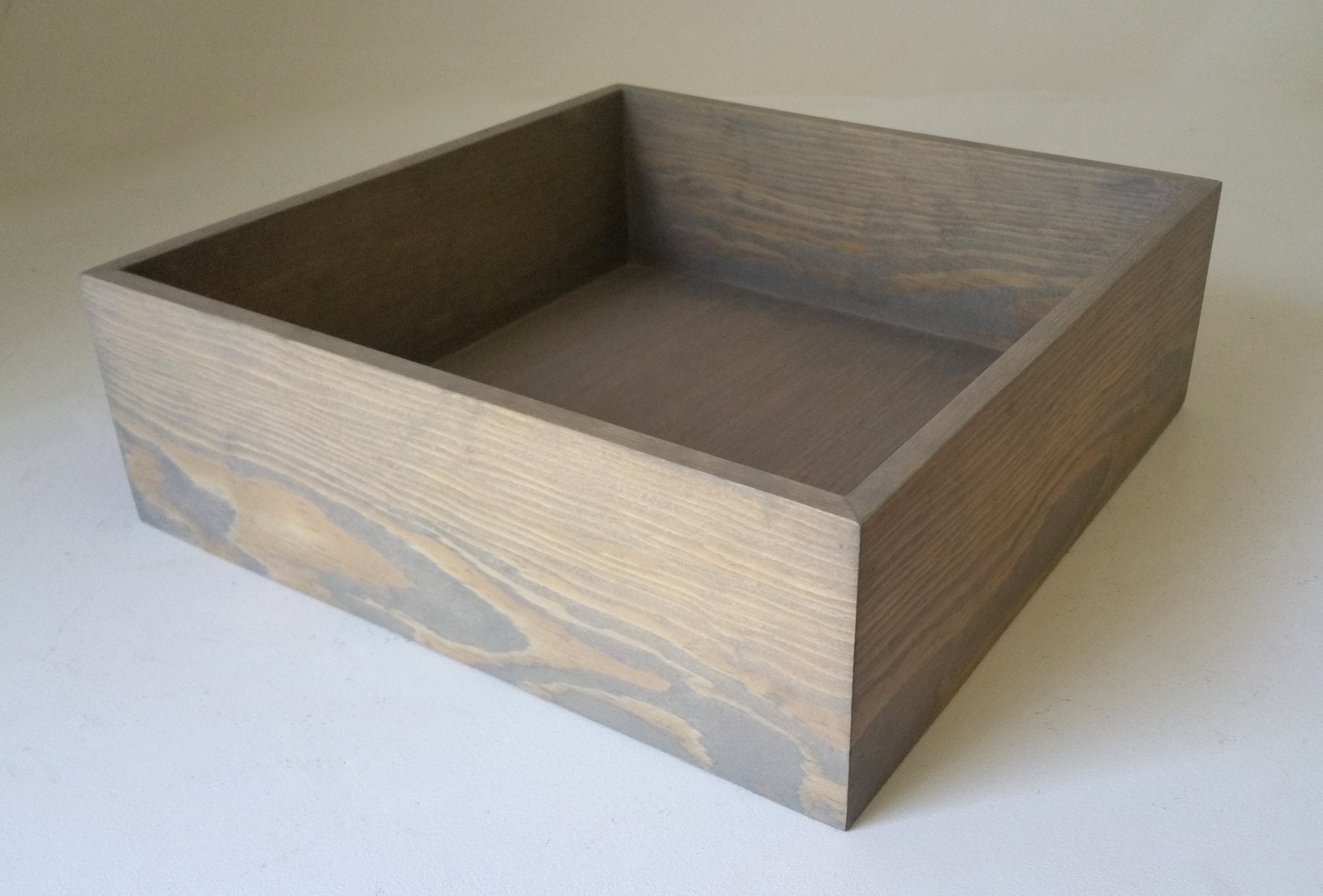  Voittozege Paquete de 12 cajas de madera pequeñas sin terminar,  caja cuadrada de madera rústica de 4 pulgadas para manualidades, caja de  madera, centro de mesa, cajas de madera cuadradas pequeñas 