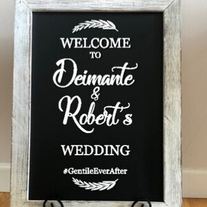 Custom Vinyl Wedding Decal- Wedding Decal- Bride and Groom