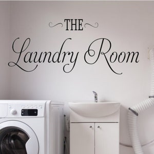 The Laundry Room. Decal for the door