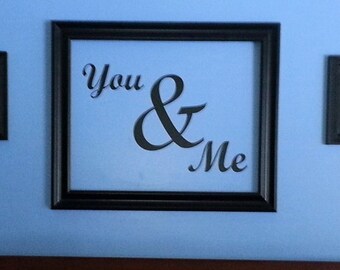 You and Me Vinyl Wall Decal, Home Decor