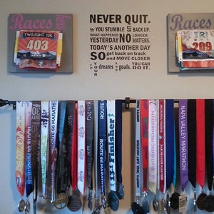 Never Quit Motivational Vinyl Wall Decal – Matte Finish Interior Decor