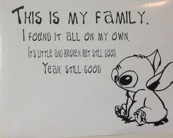 This Is My Family I Found It All On My Own It S Little Etsy