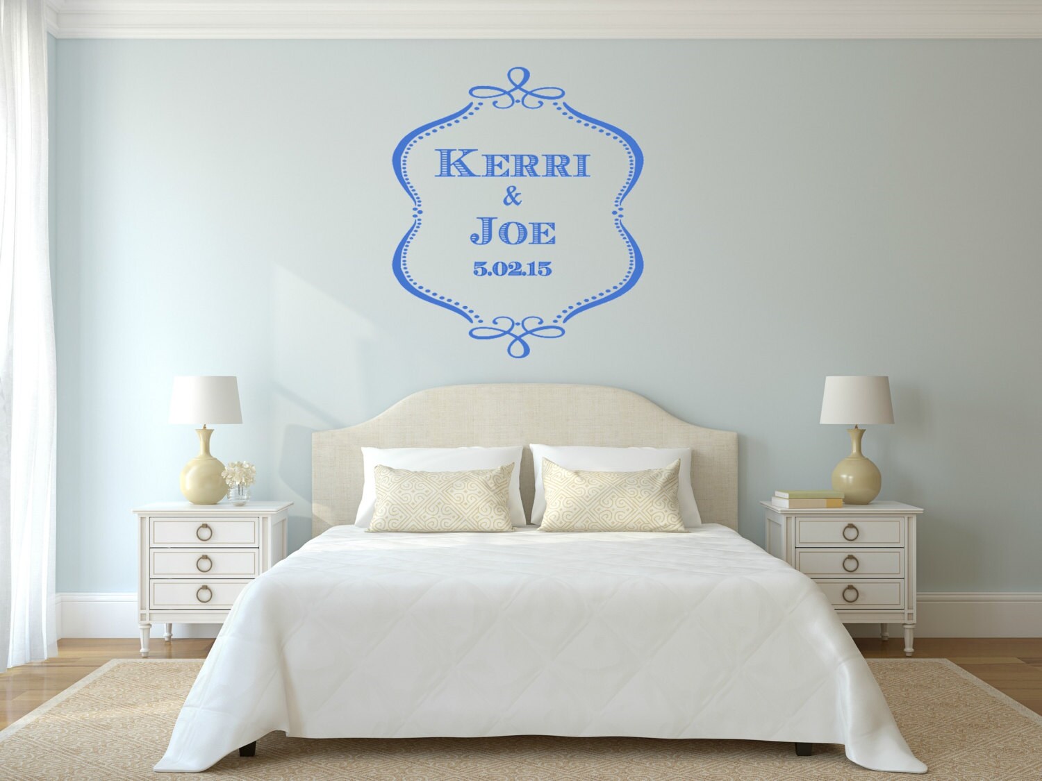 Custom Wedding Vinyl Decal Wedding Decal Vinyl DecalBedroom Decal