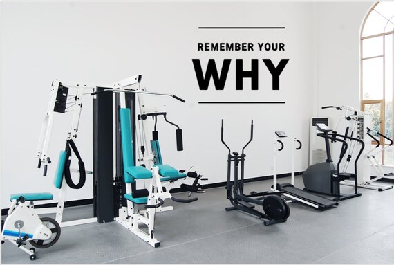 Remember Your Why. Workout Decal. Fitness Decal. Gym Decal.