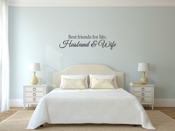 Best friends for life..  Husband & Wife - interior wall decal