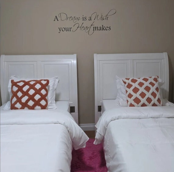 A dream is a wish your heart makes. Vinyl Wall Decal