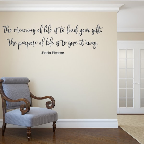 Picasso Quote Decal - Etsy