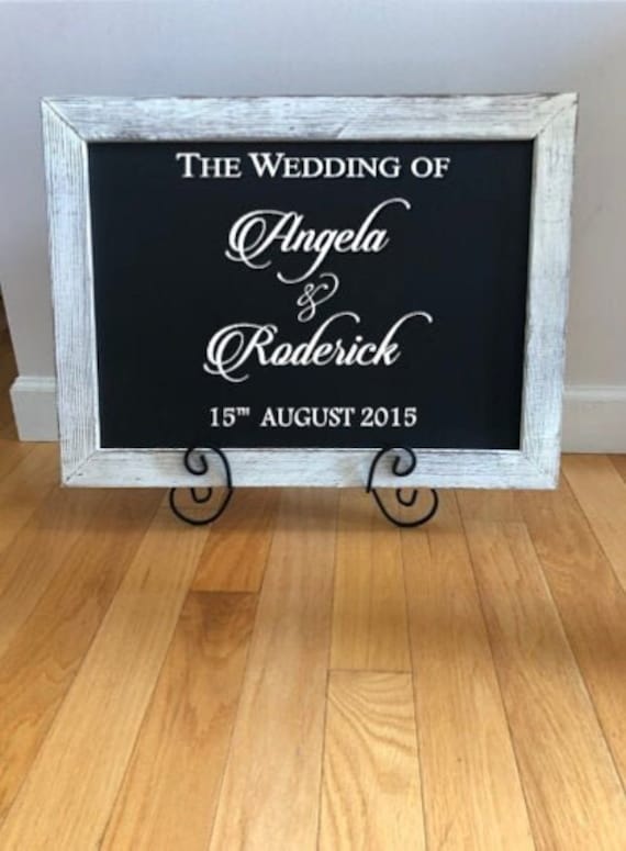 Custom Wedding Decal for Mirror or Window- Wedding Decals