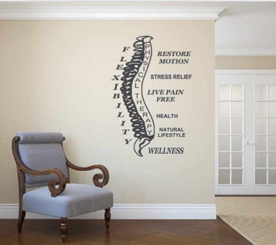 Physical Therapy Vinyl Wall Decal 