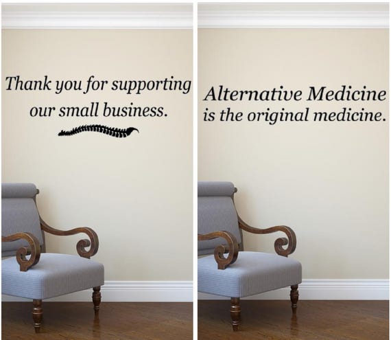 Chiropractic Bundle Two Decals. Alternative Medicine is the original medicine. Thank you for supporting our small business. Vinyl Decals.