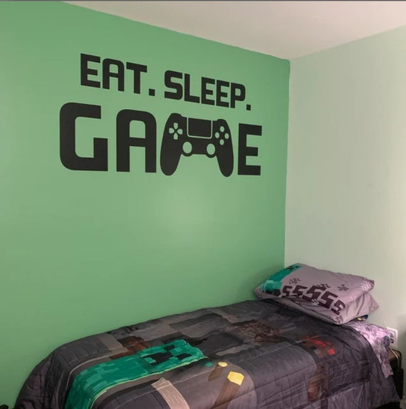 Eat. Sleep. Game- Vinyl Wall Decal -Gaming Decals