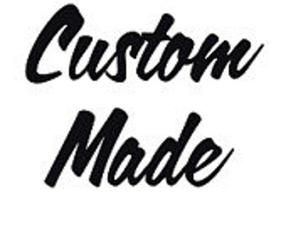 Custom lotion and soap words in brown vinyl