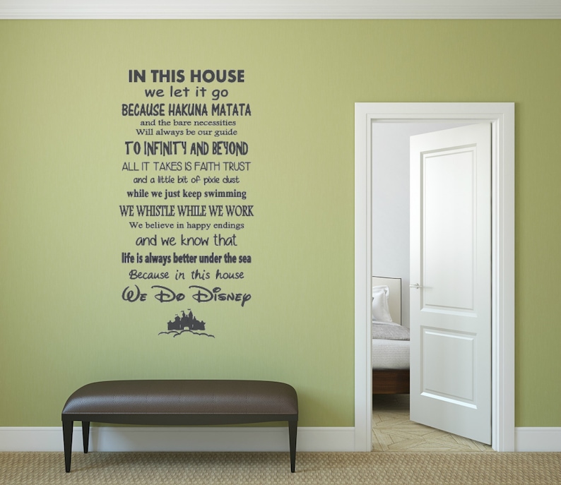 In This House Quote. Vinyl Wall Decal. Etsy