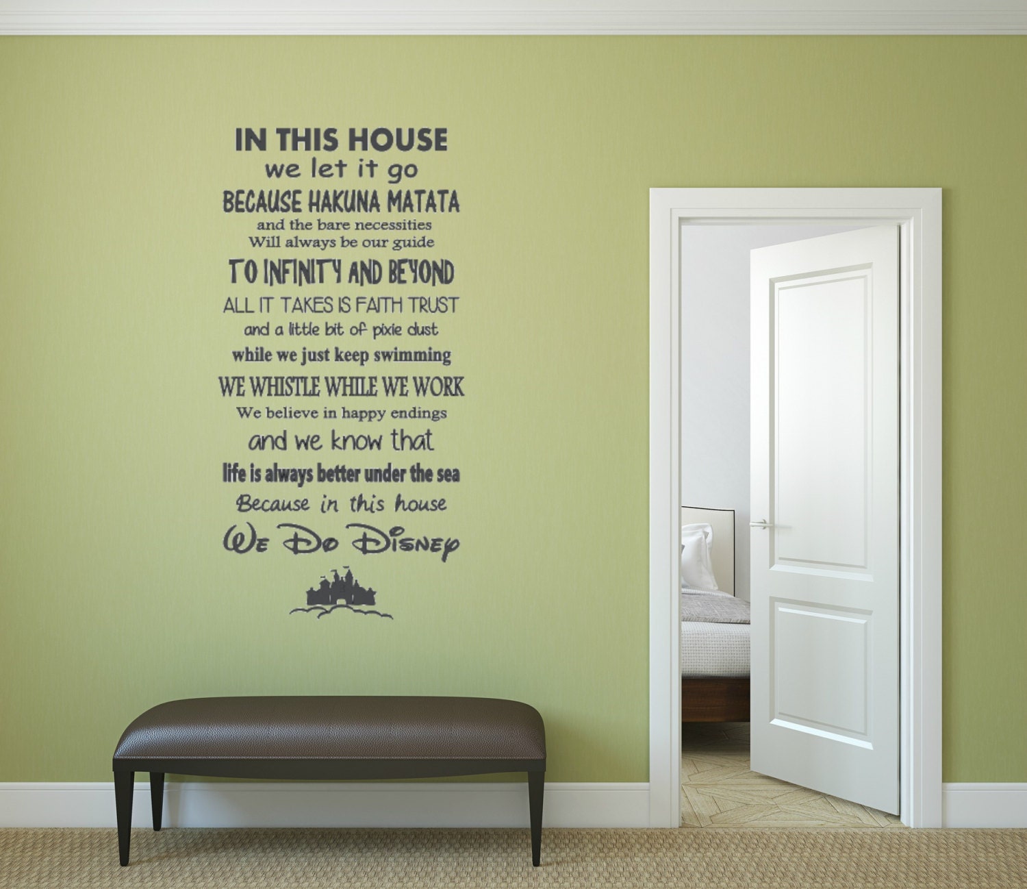 In This House Quote. Vinyl Wall Decal. Etsy