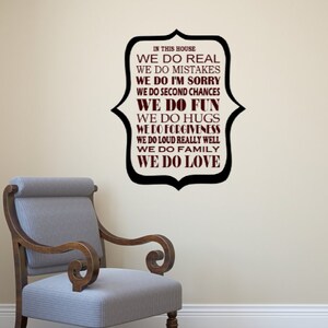 Framed In This House decal. Perfect for any room.