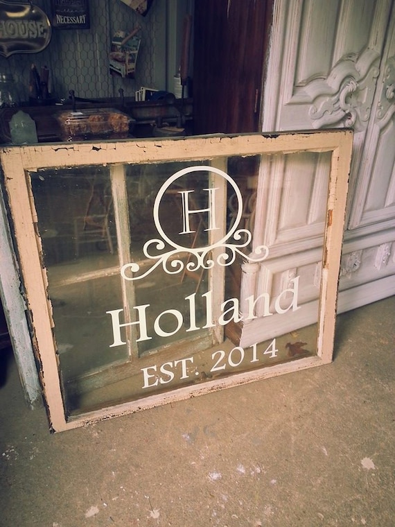 Custom Family Name and Established Date. This is for Decal ONLY. Window not included.
