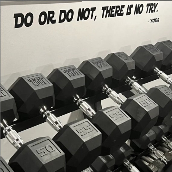 do or do not.  there is no try - vinyl decal only