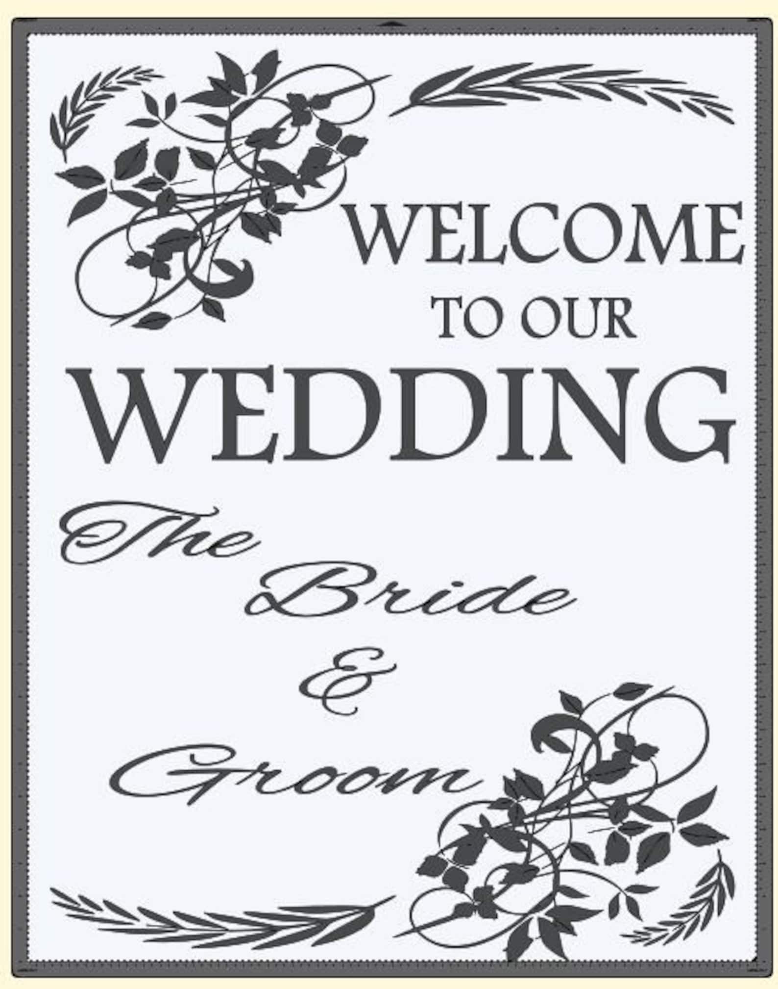 Custom Wedding Decals Vinyl Decals for Mirrors Windows Etsy