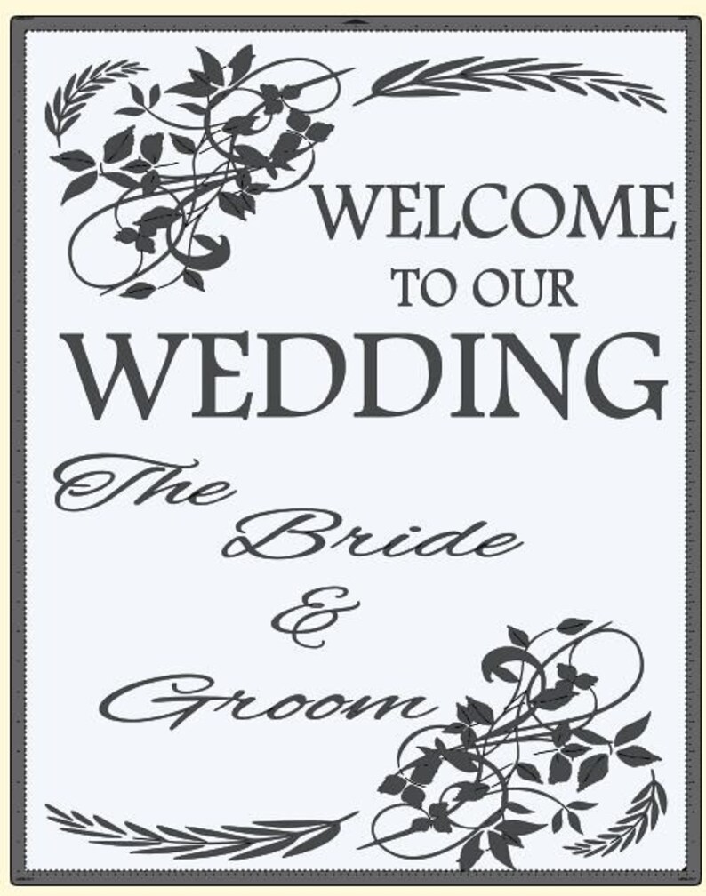 Custom Wedding Decals Vinyl For Mirrors Windows Chalkboards And Wood Signs