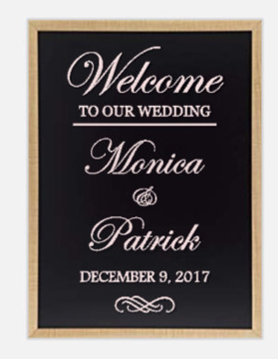 Welcome To Our Wedding. Vinyl Decal for mirror. Wedding Decals. Decal only