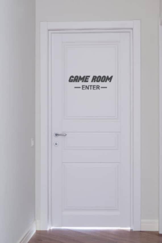 Game Room Enter - Vinyl Wall Decal -Gaming Decals