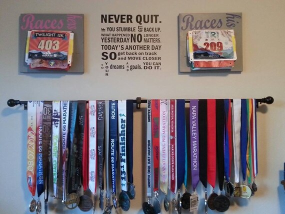 Never quit.  Motivational interior vinyl wall decal. Wall decal only.