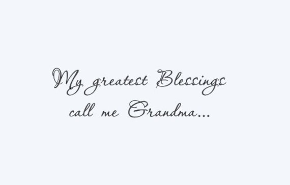 Customizable Grandma Wall Decal – Matte Vinyl Quote (Any Name)