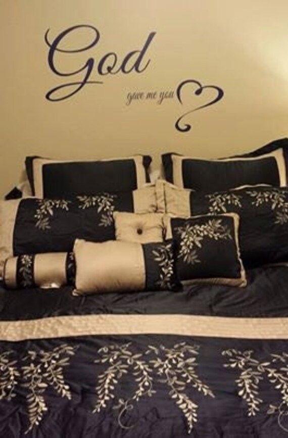God gave me you interior vinyl wall decal